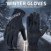 Winter Gloves 3-Finger Touch Screen Windproof Bike Cycling Gloves Full Finger Ski Non-Slip Warm Sports Motorcycle Hiking Gloves