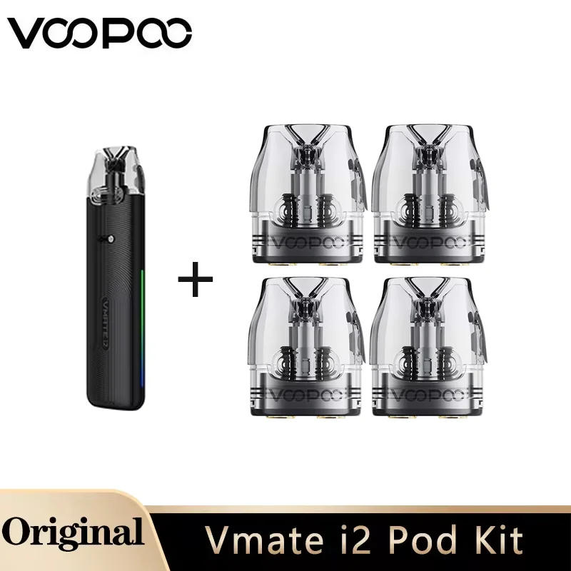 Original VOOPOO Vmate i2 Pod Kit 30W Vape 1500mAh 3ml Pod Cartridge 0.7ohm Top Fill  Vaporizer MTL/RDL E Cigarette