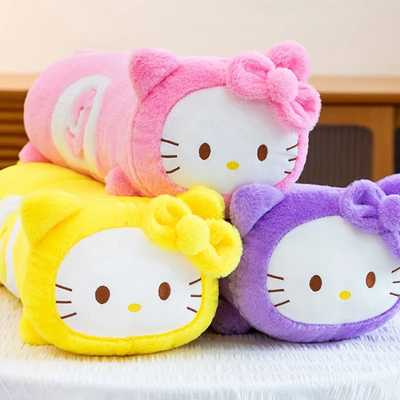 

Новая плюшевая игрушка Sanrio Hello Kitty 45/65 см, милая кукла, брелок, пенал, подарок на день рождения или Рождество для детей, плюшевые игрушки