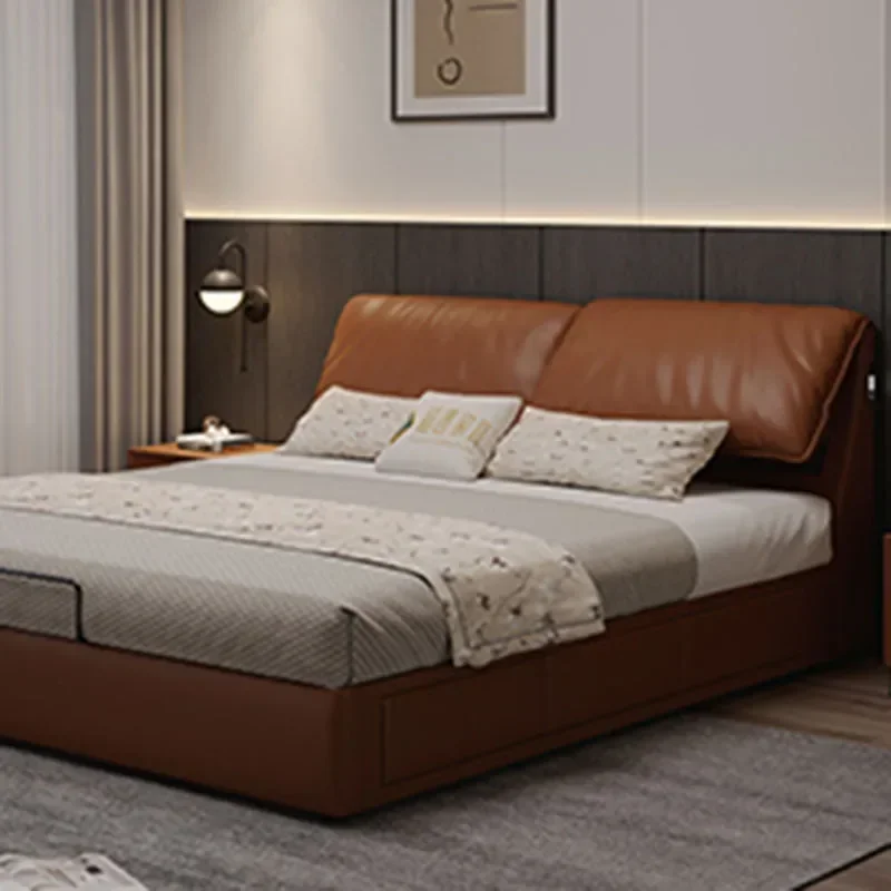 

Bed Double Queen Luxury Full Japanese Space Sun Soft Sleeping Bed Fashion