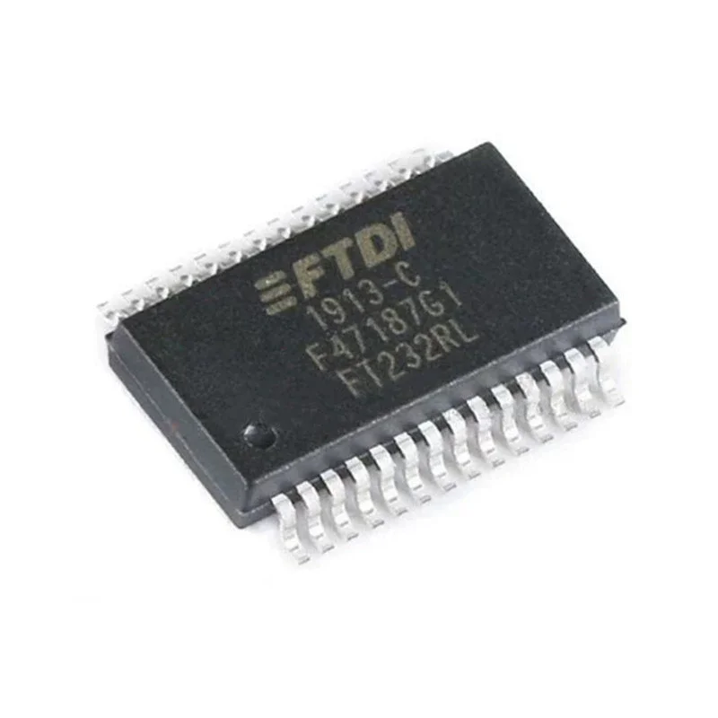 (1 piece) FTDI FT232RL-REEL (Marking FT232RL) SSOP-28 Bridge Chip USB to UART