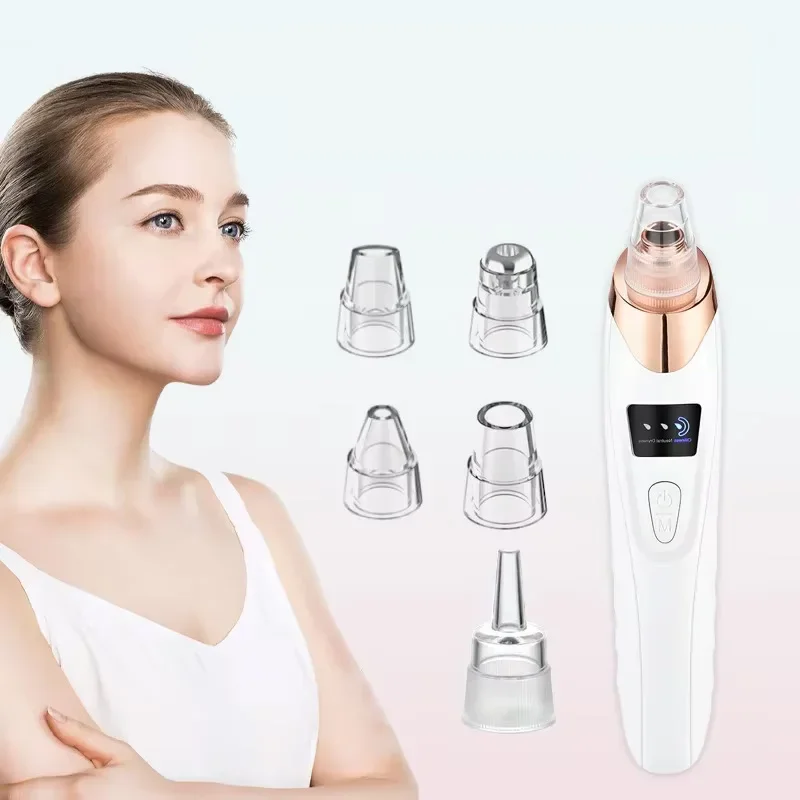 ใหม่ 5 ดูดทําความสะอาดรูขุมขนบนใบหน้าแบบชาร์จไฟได้ Blackhead ชุดสูญญากาศไฟฟ้าสิว EXTRACTOR เครื่องมือสําหรับสตรี