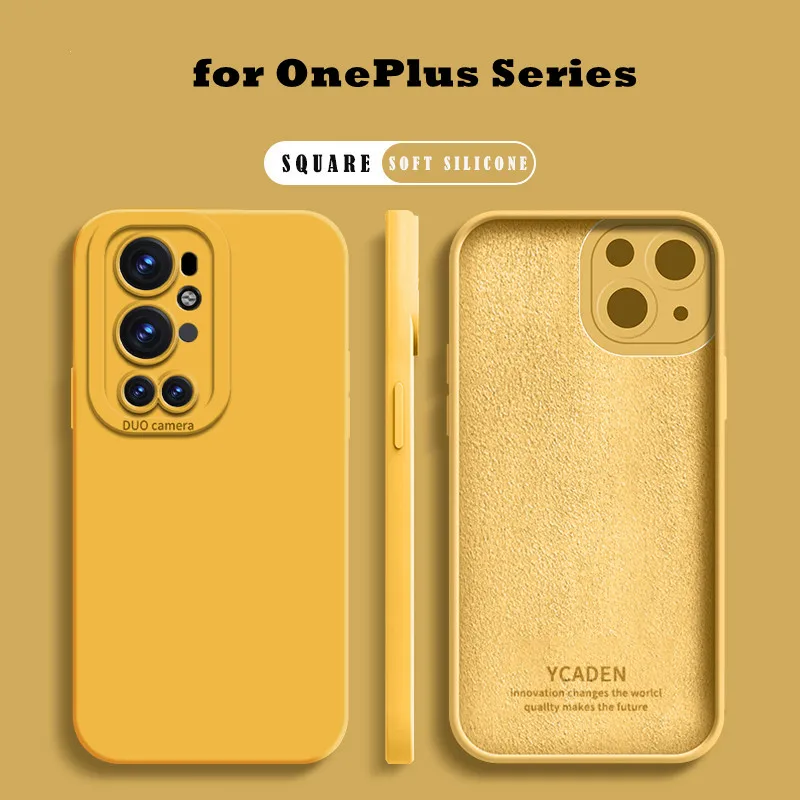 Fashion Lens Protection Liquid Silicone Phone Case for OnePlus 9RT 9R 9 10 Pro 11 12 12R Built-in Fluff Shockproof Soft Cover