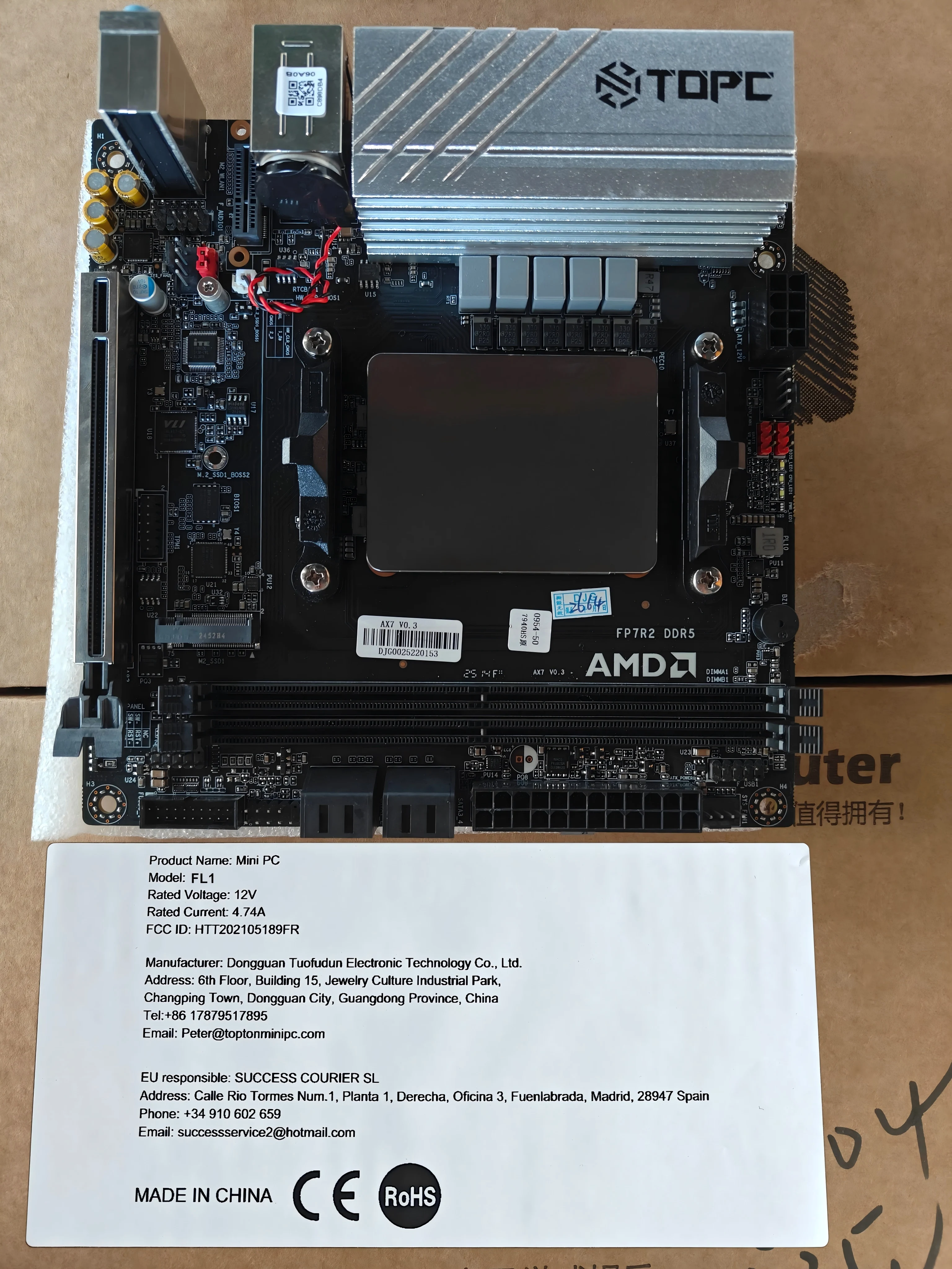 AMD Ryzen 9 7945HX ES Gaming NAS Motherboard 7845HX ES R7 7745HX