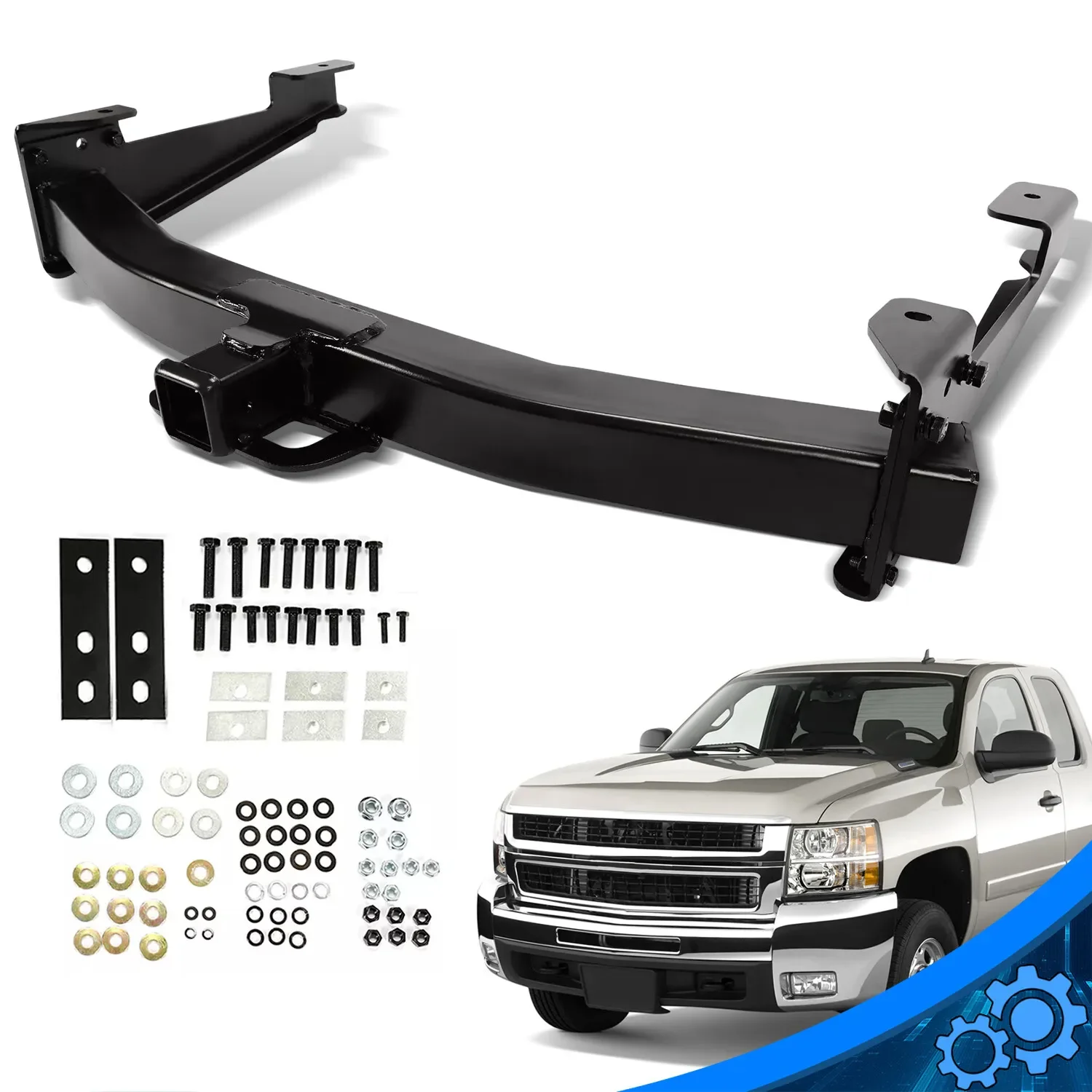 Class 5 Trailer Receiver Hitch For Chevy Sierra/Silverado 2500HD/3500HD 2001-10