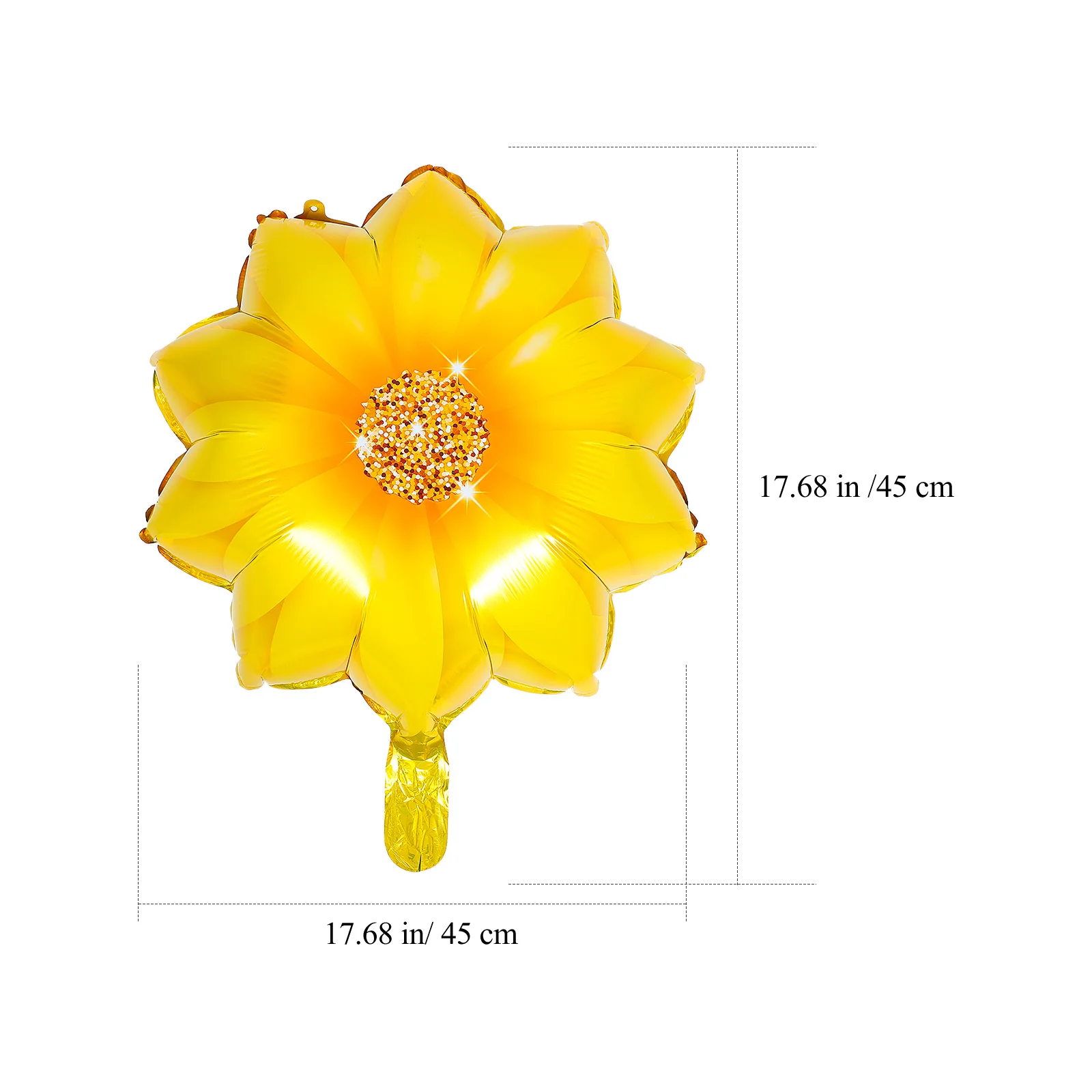 

10Pcs Flower Balloons Sunflower Shape Aluminium Film Party Background Decor Birthday Balloons Flower Shape Balloon