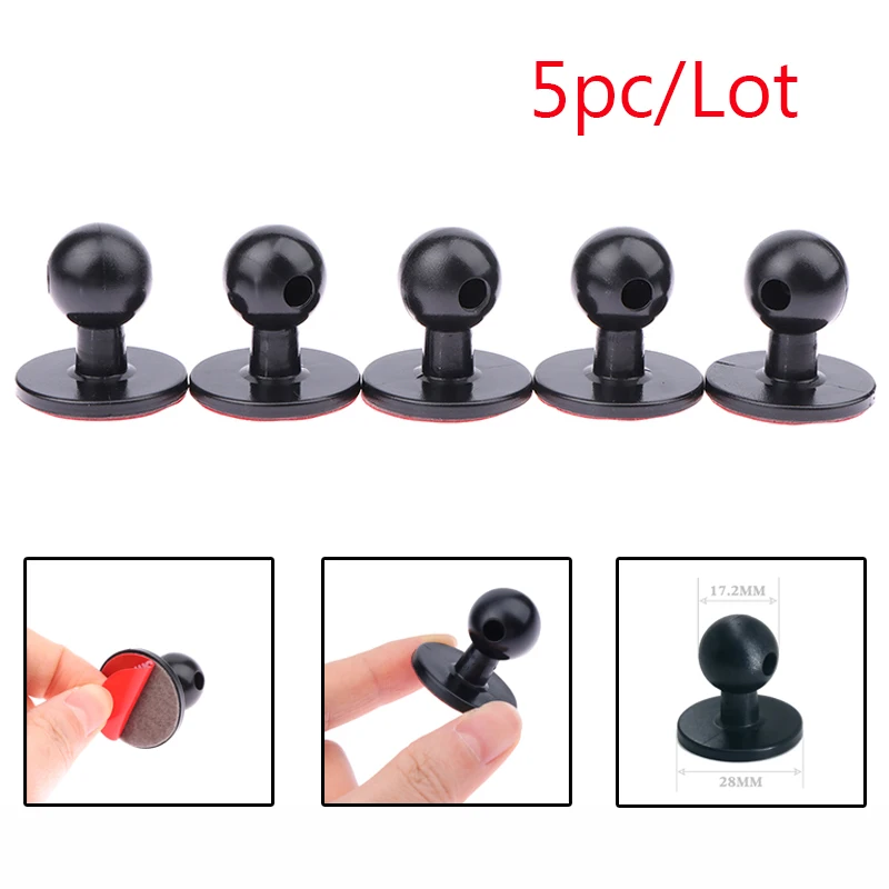 

5 шт., мини-клей, кронштейн для мобильного телефона, универсальный диаметр шаровой головки 17 мм для автомобильной навигации, GPS, держатель для мобильного телефона, аксессуар