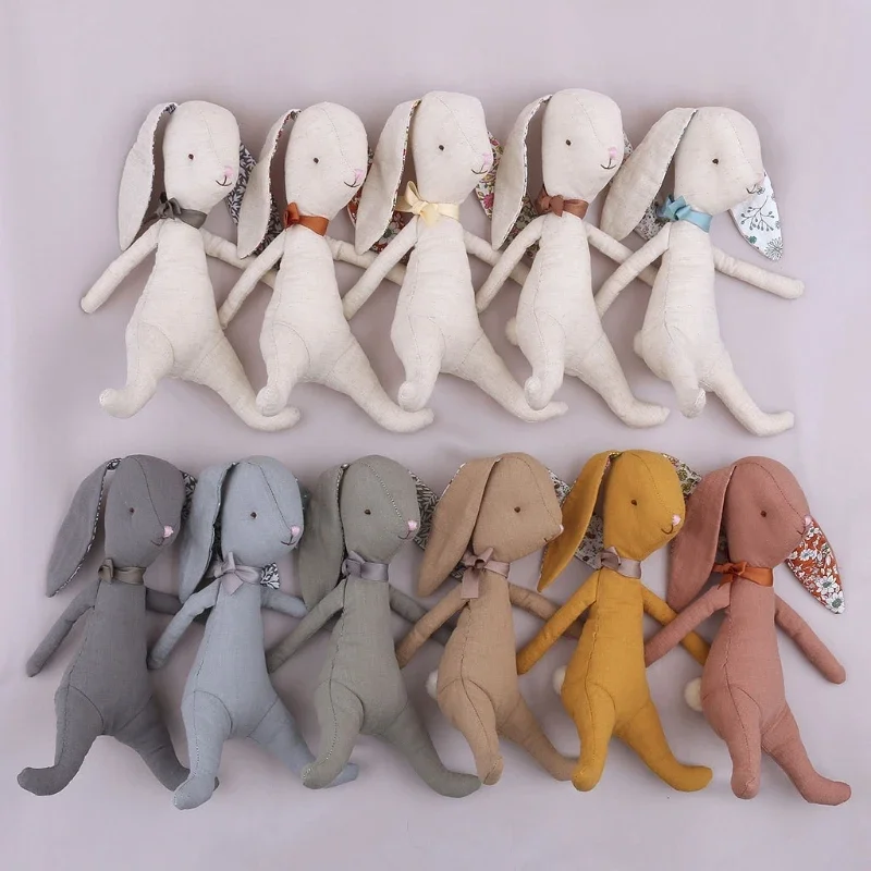 

Baby Stuffed Dolls Rabbit Animals Plush Toy Appease Toy Infant Soft Educational Toy Baby Photo Prop Easter Gift