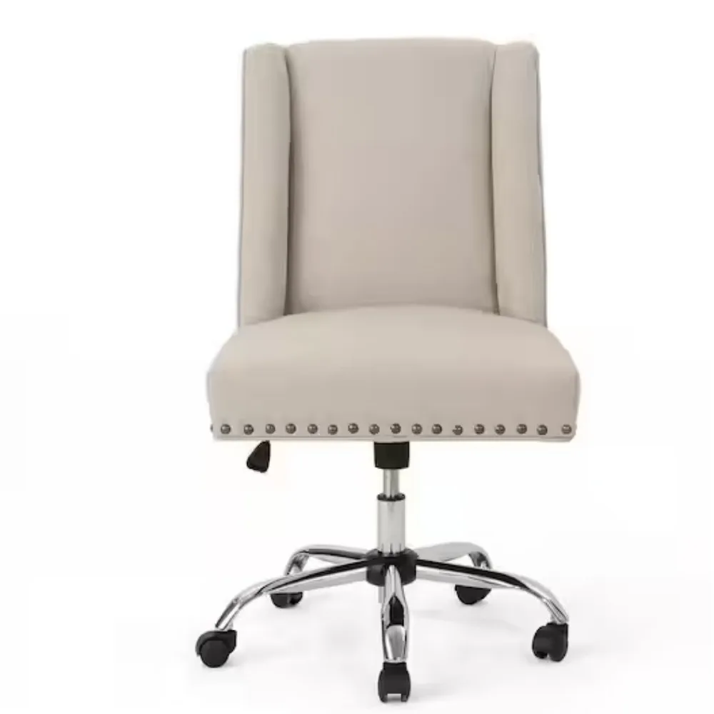 

Office Chair with Wheels, Mid-Back Desk Chair Adjustable Height Swivel with Swivel Metal Base for Office,Home