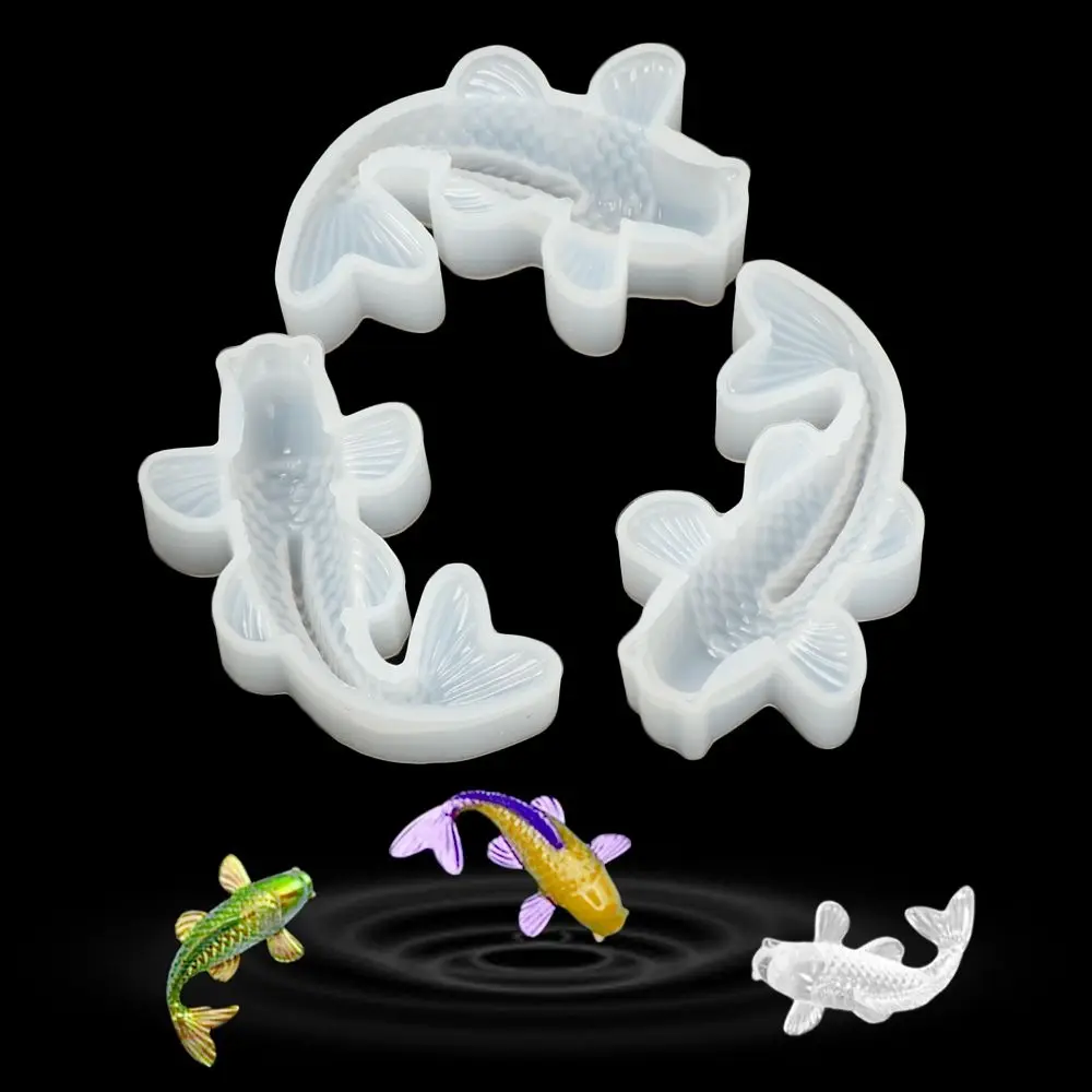 

Home DIY Handmade Pendant Resin Casting Tool Silicone Mould Jewelry Making Koi Fish Epoxy Mold