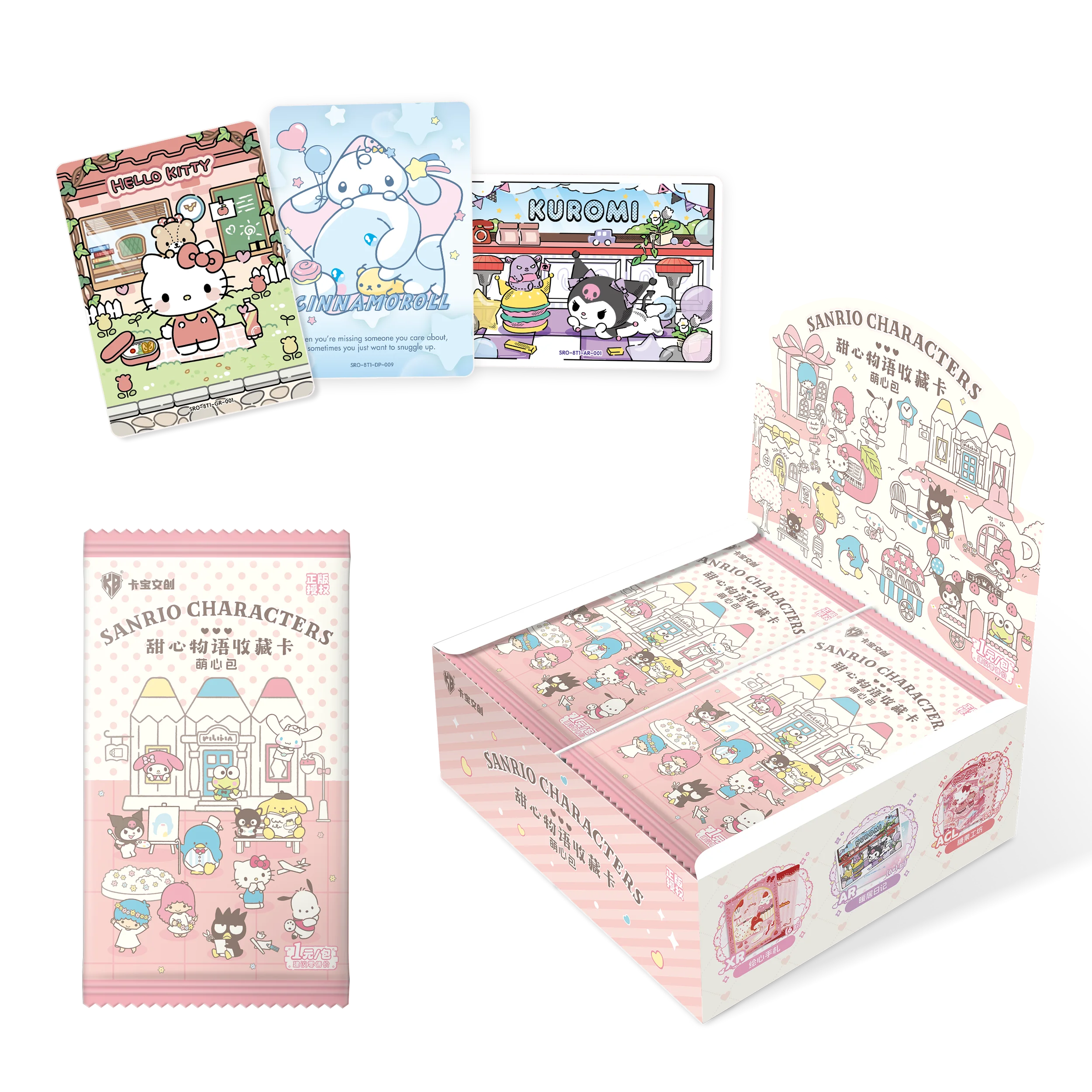 KABAO Original Anime Sanrio Family Hello Kitty My Melody Shining Collectible Card Game Trading Card Toys