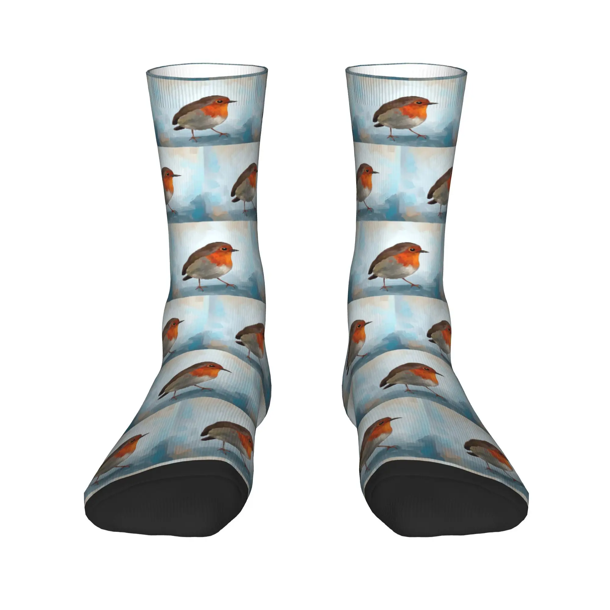 

Robin Socks Harajuku High Quality Stockings All Season Long Socks Accessories for Man Woman Christmas Gifts