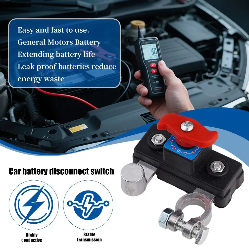 

Car Battery Cut Off Switch 12V/24V ﻿Disconnect Automatic Circuit Breaker Anti-Power Off Leakage Protector Universal Auto Parts