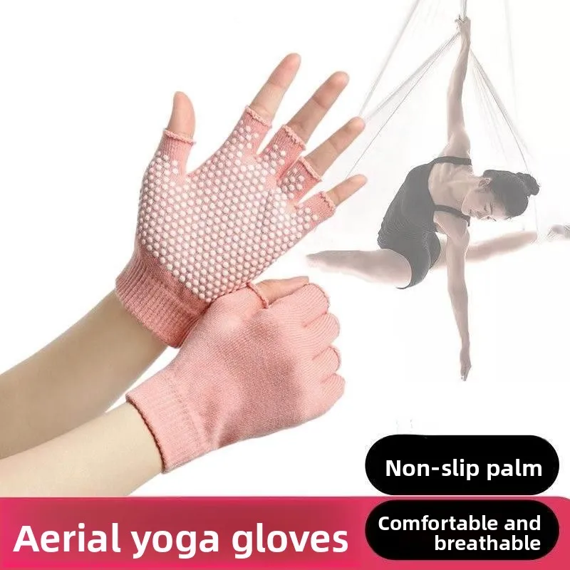 

Non-Slip Pilates Gloves Half-Finger Cycling Sunscreen Thin Men Women Driving Riding Work Wear Resistant Breathable Gloves
