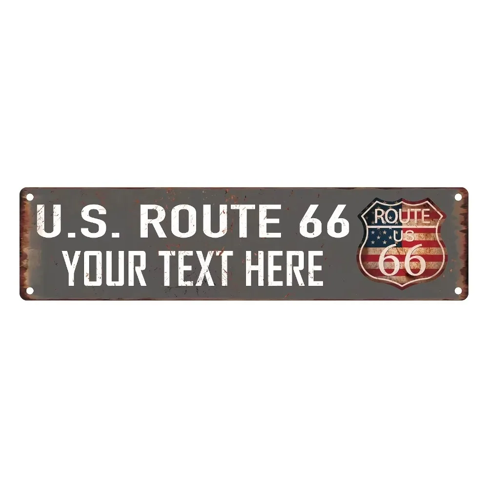 Personalized Custom Text D Germany European Aluminum Metal Wall Sign Decor (Only For Decoration)