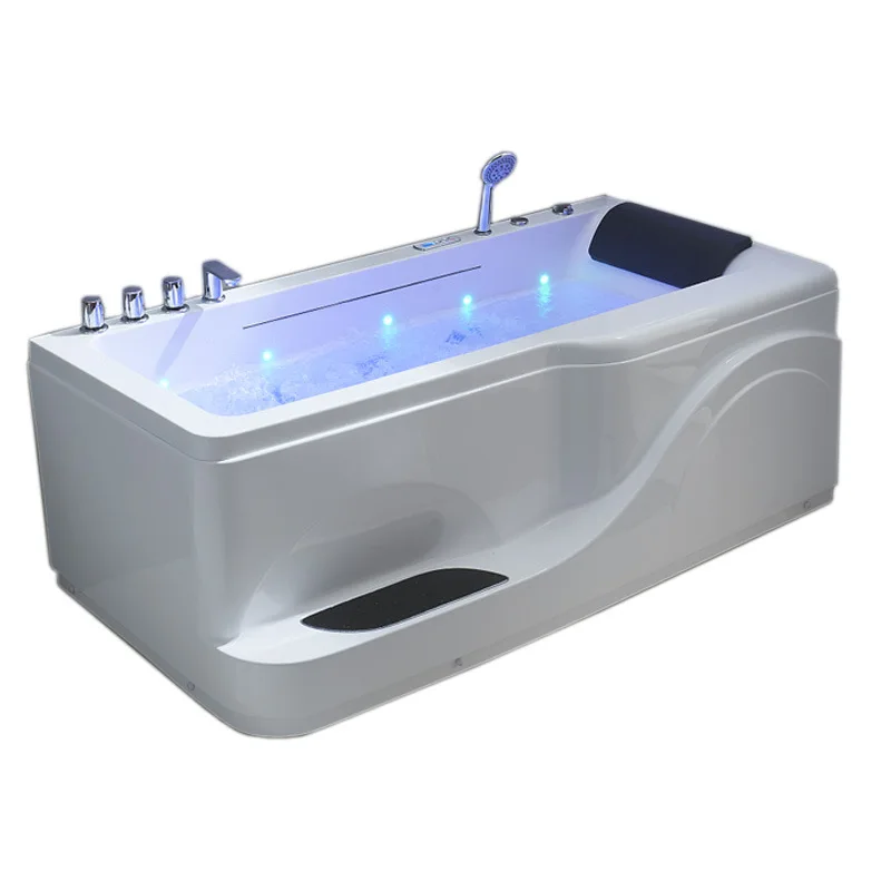Jacuzzi acrylic thermal insulation SPA bathtub can be customized function colorful constant temperature waterfall water outlet