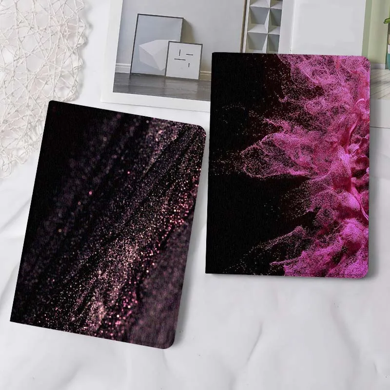 

Shimmer Dark Purple Glitter Tablet Case For Samsung Tab Galaxy S6 S11 A A7 A8 A9 A11 10.1 10.4 10.5 Plus Lite Gift