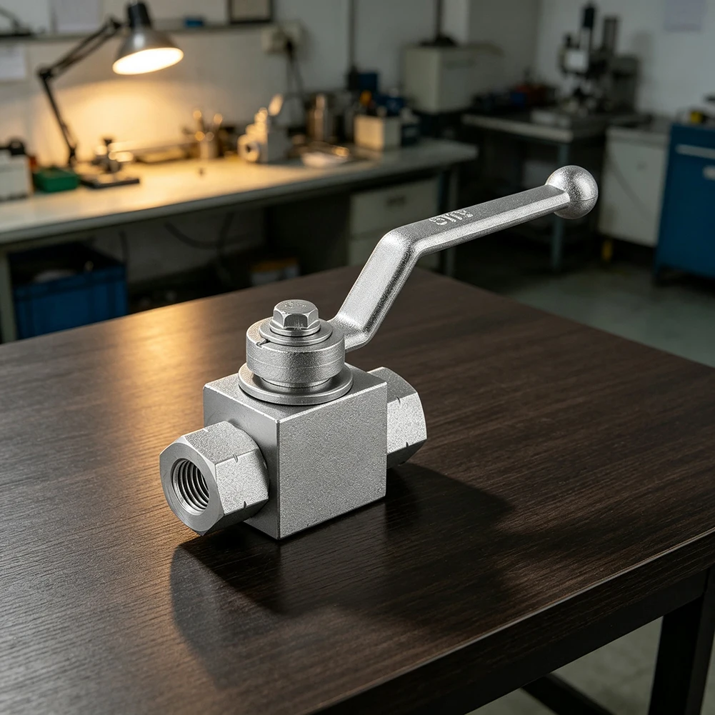1pc Hydraulic Ball Valve 2 Way Shut Ball Valve High Pressure 7250 PSI NPT Thread For Piping Systems Easy Installation