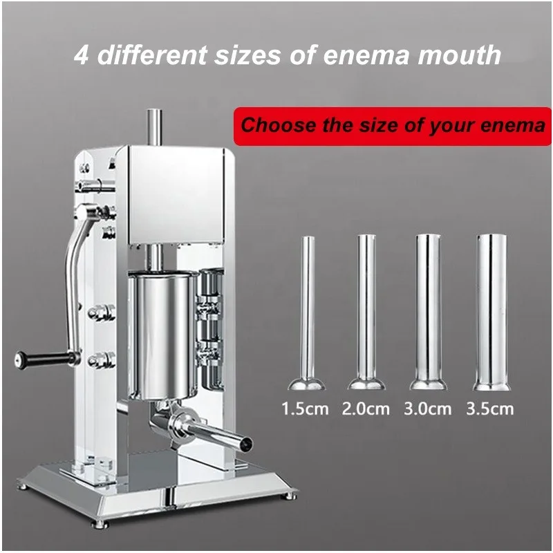 آلة السجق اليدوية آلة حقنة شرجية عمودية تجارية 3L/5L/7L