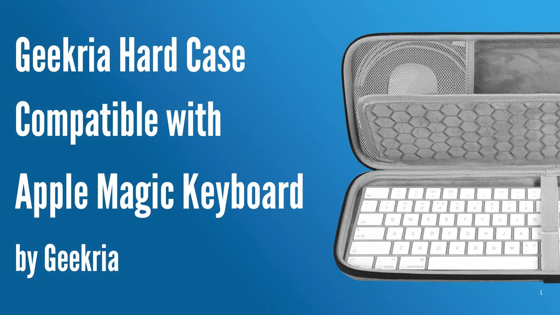 Geekria Hard Keyboard Case for Apple Magic Keyboard & Mouse
