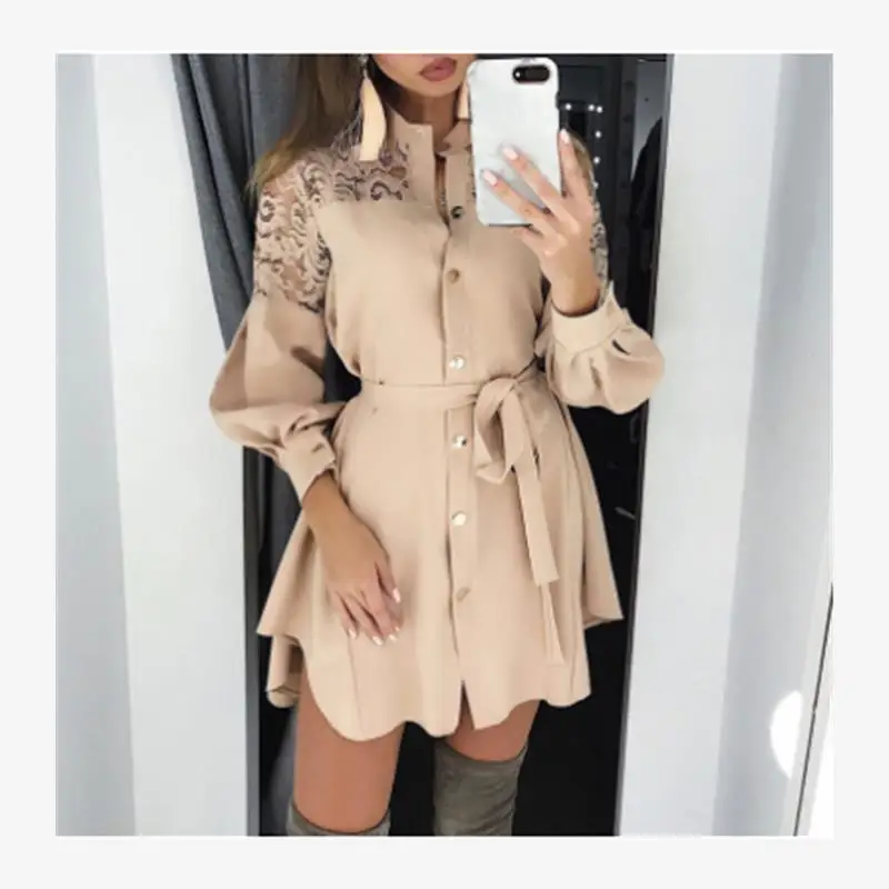 T-shirt ample décontracté pour femmes, Dr Street Sle Long Sve, chemisier trapèze, Silhouette, pièce unique, printemps 2020