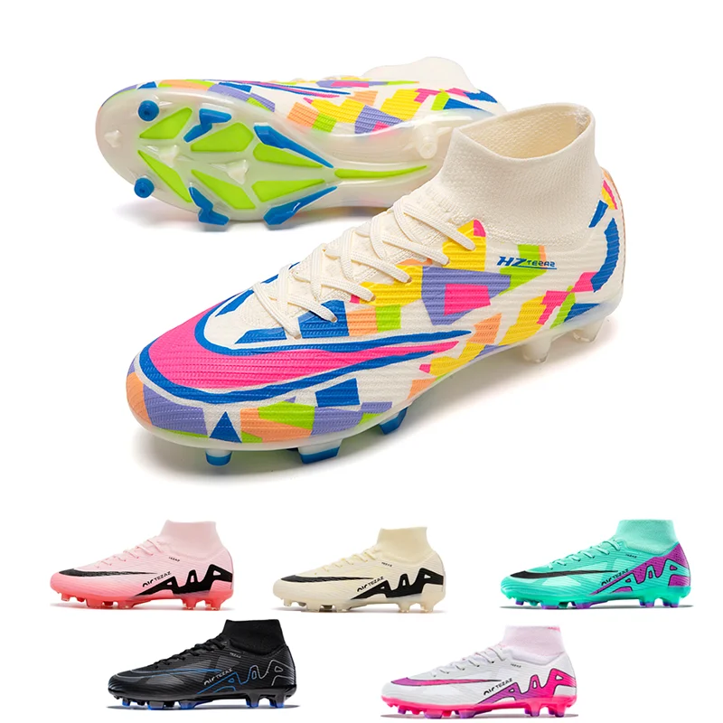 

Professional Original Mens Football Boots for Kids Training Studded Fast Soccer Cleats Non Slip Football Shoes for Man
