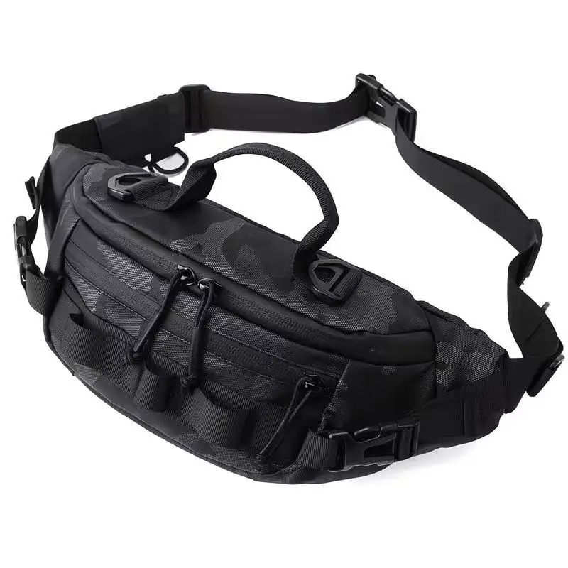 Taktische Hüfttasche, Sling Bag für Herren, Moto MTB Fahrrad-Hüfttasche, Outdoor Wandern, Camping, Angeln, EDC Handy Reise Gürteltasche – Detail 7