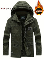 Jackets Man Man Casual Jacket Sportsfor Heating Cardigan Motorcycle Oversize Outdoor Military Heavy Windbreak Retro Camping Coat