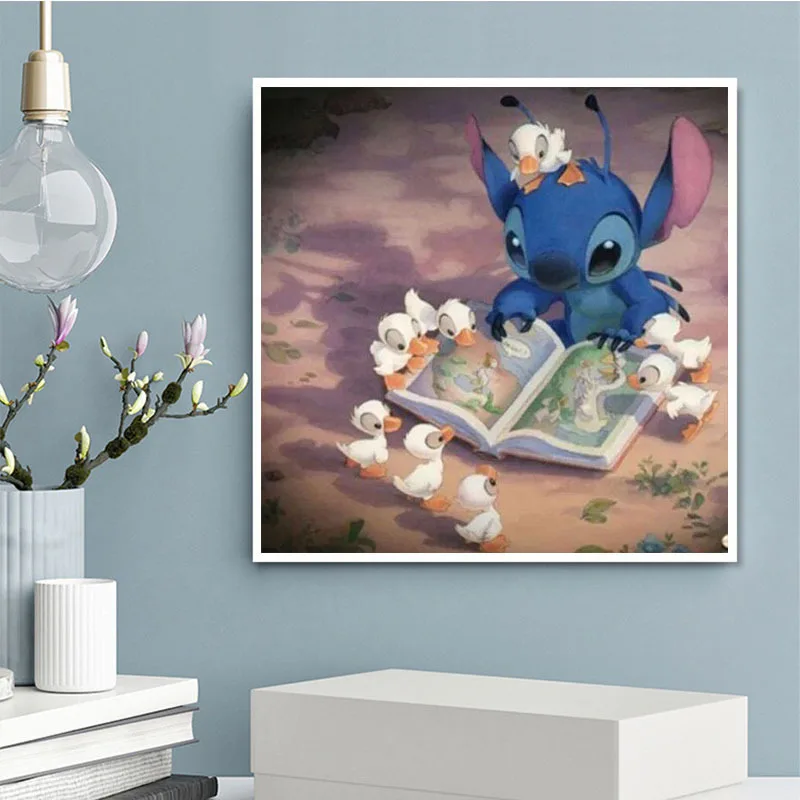 

5D Cartoon Stitch Full Drill Sticking Embroider Diamond painting Multi-size Room Decoration Draw Handiwork Material Pack DIY