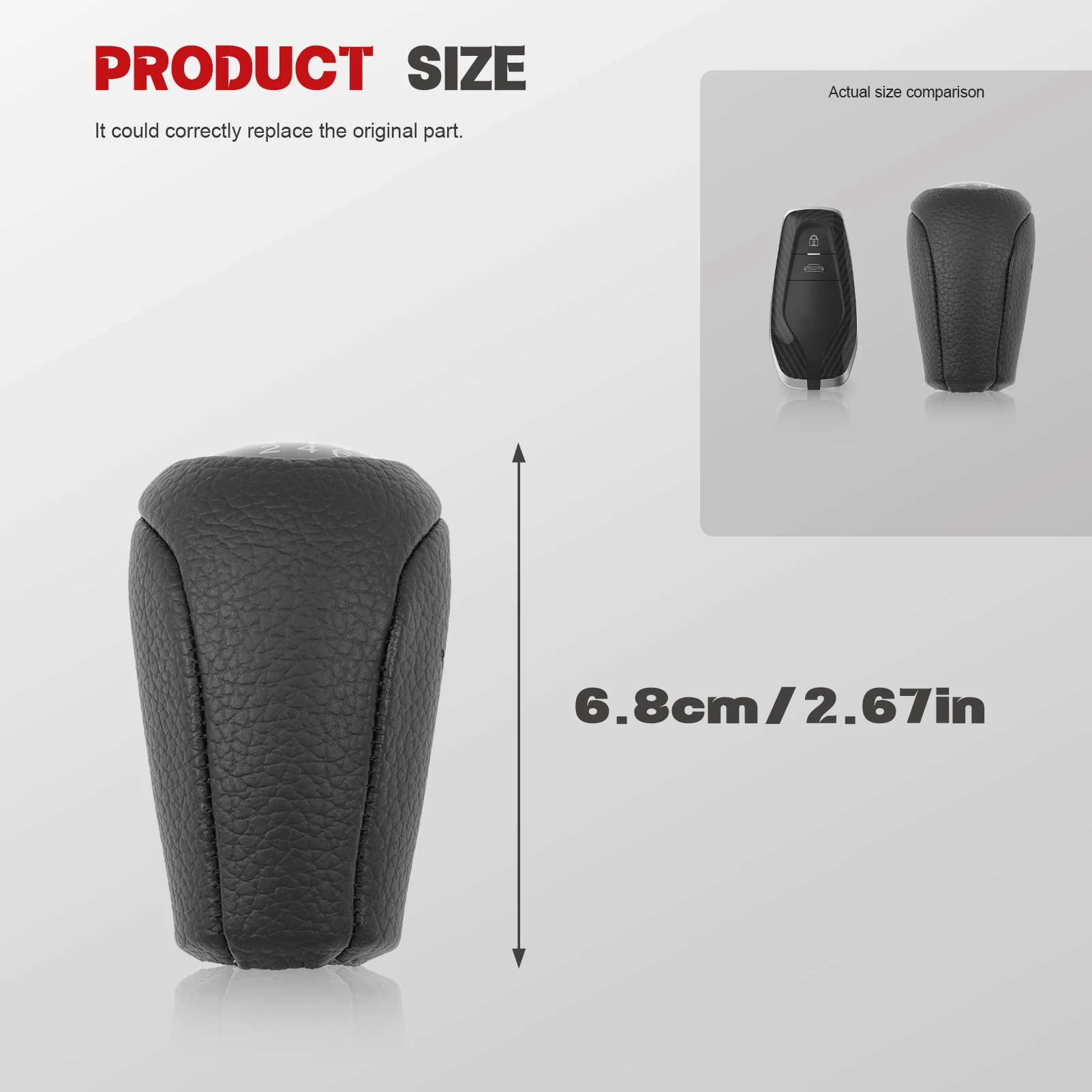 

Gear Lever Gear Knob 6 Speed Black for Mazda CX-7 (ER) 2006-2012 | Mazda MX-5 III (NC) 2000 5-2014