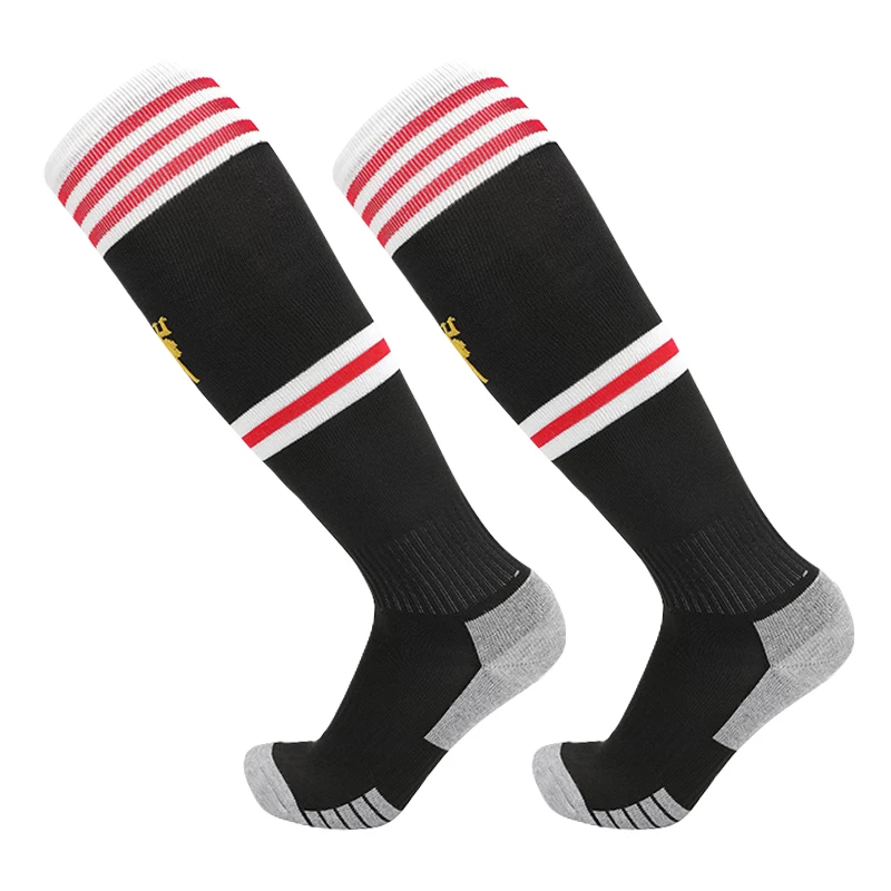 2021/22 New Season Soccer Socks For Adults Kids Thickening Towel Bottom Knee High Football Training Match Sport Racing Stocking