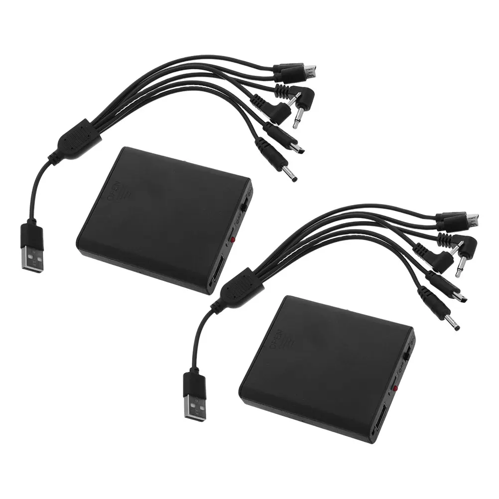 

2pcs Case Longlasting Power Supply Stable Emergency Backup for Safes Security Boxes Travel Storage Gadgets Plastic