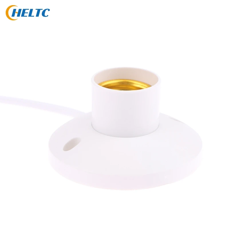 1PCS EU LED Stand Lamp Holder E27 Bulb Plug Dome Socket With Cable Base For Table Light Night Stands Lampholder Accessories