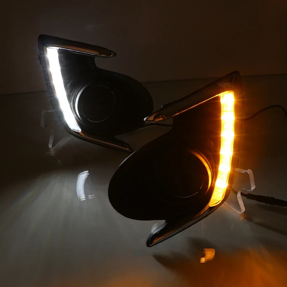 DRL For Mitsubishi Attrage / Mirage G4 2012 2013 2014 2015 2016 2017 LED Daytime Running Light Fog Lamp with Turn Signal view 5