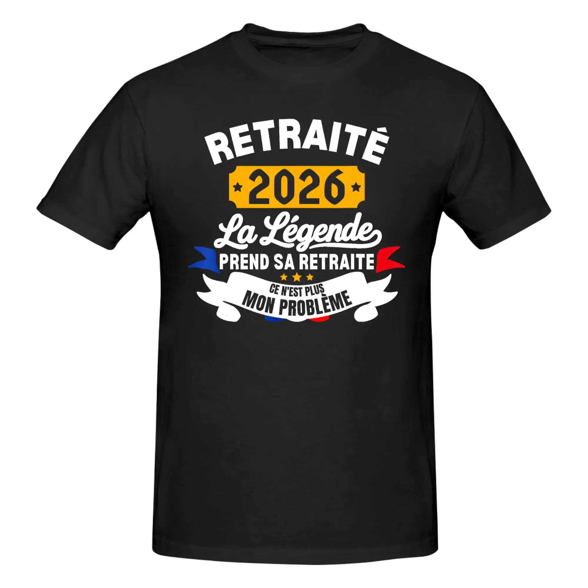 1 Piece Officially I Worked My Whole Life Graphic 100% Cotton T-Shirt Legend Has Retired 2026 Tops Tees For Men