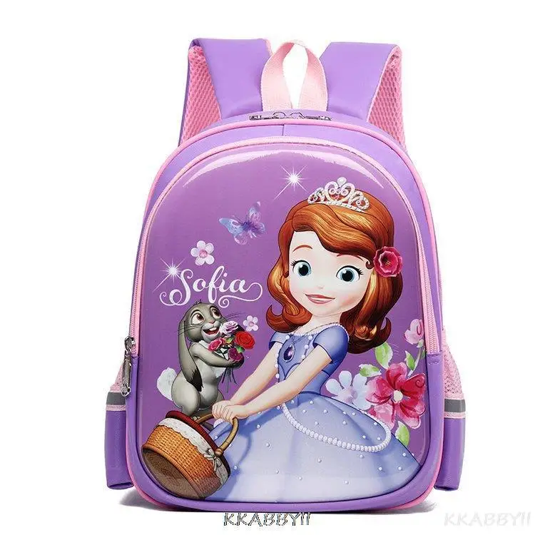 Mochila De Frozen para niños y niñas, morral escolar de dibujos animados de Sofía para guardería