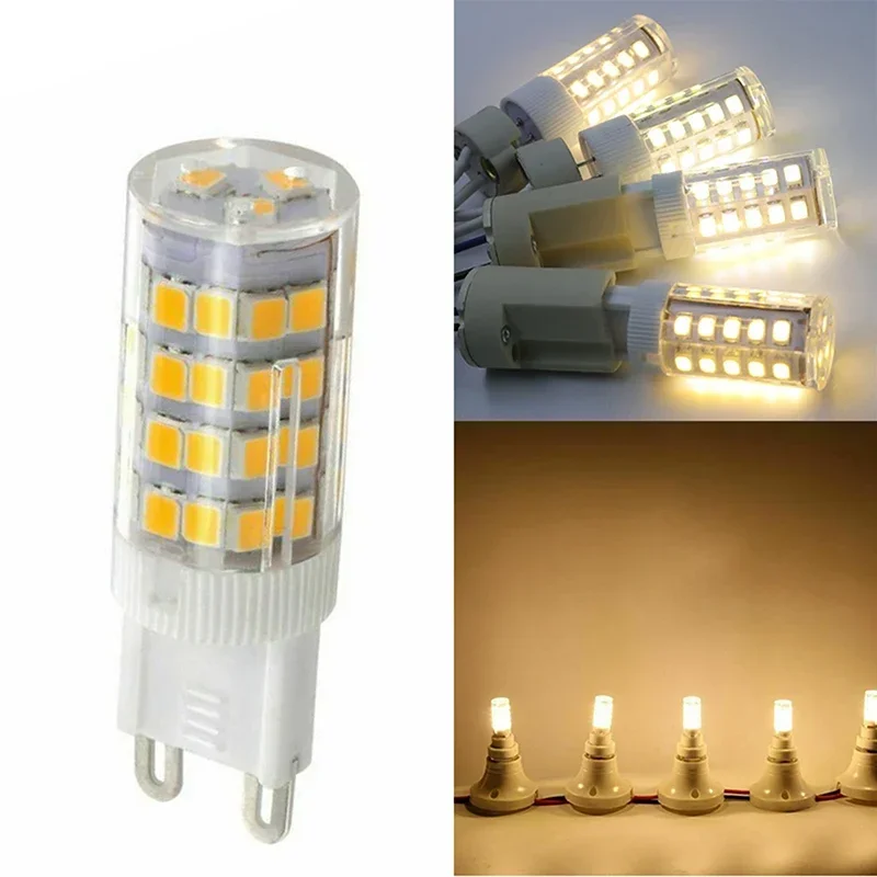 

10pcs 220V 5W LED Light Bulb G9 Energy Saving Corn Lamp Super Bright Lights Household Lighting Spotlight Chandelier Bulbs