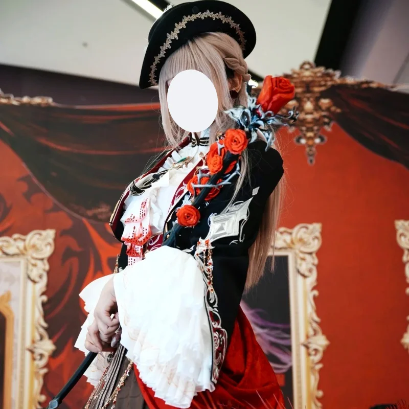 Love and Deepspace Main Protagonist Cosplay Costume, Silver Wing Demon Crimson Moon Soul Pact Female Game Anime Outfit