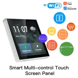 Tuya Wif Smart T6E Multi-functional Touch Screen Control Panel 4 Inches Central Control For Intelligent Scenes Smart Devices