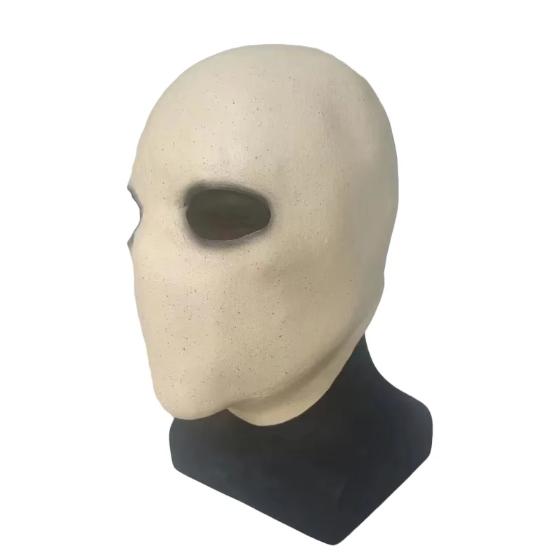 Scary faceless man mask Halloween Latex mask cosplay Alien mask Scary dress up prop headgear