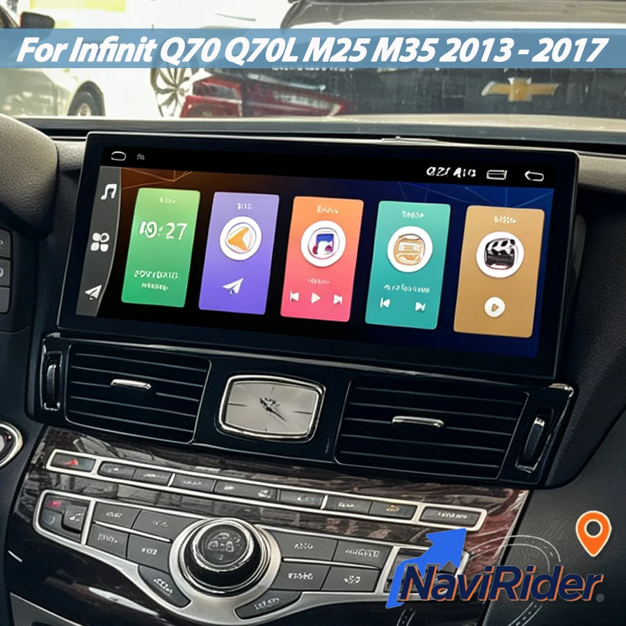 12.3inch Android Auto For Infinit Q70 Q70L M25 M35 2011-2019 Stereo Car GPS Multimedia Player CarPlay Navigation Audio Bluetooth