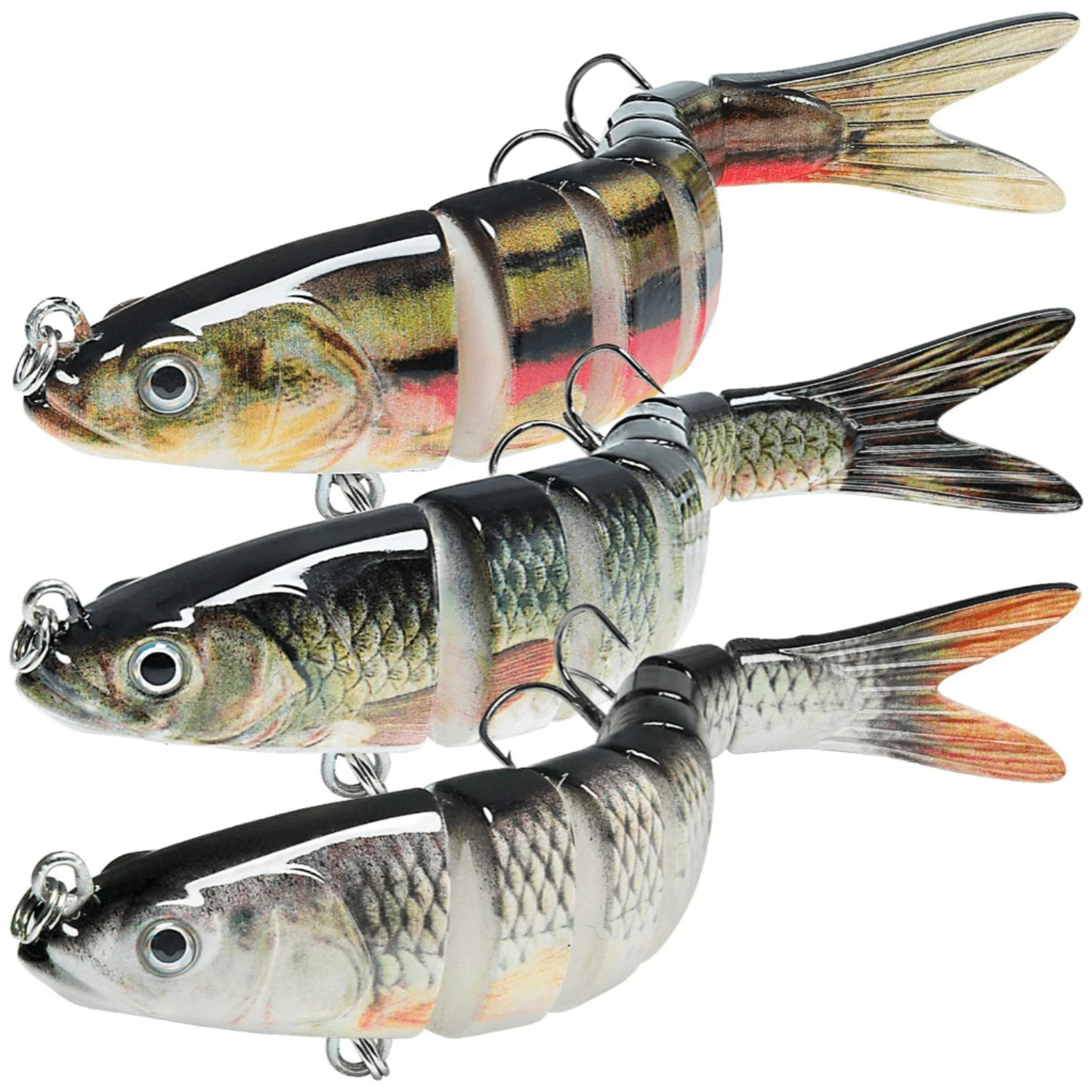 Bionic Swimming Lures  Catch Bass, Trout & Saltwater Fish with Multi-Jointed Lures!