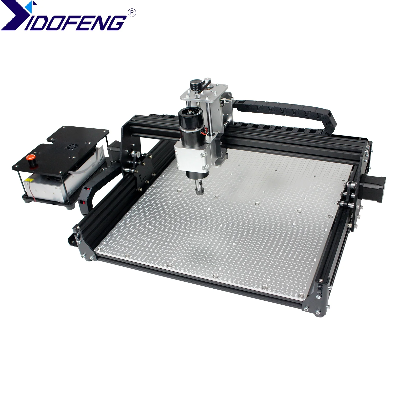 2-in-1 4540 Laser Engraver 500W 3 Axis GRBL DIY CNC Router Milling Machine Aluminum Table With Touch Controller 20W 40W Laser