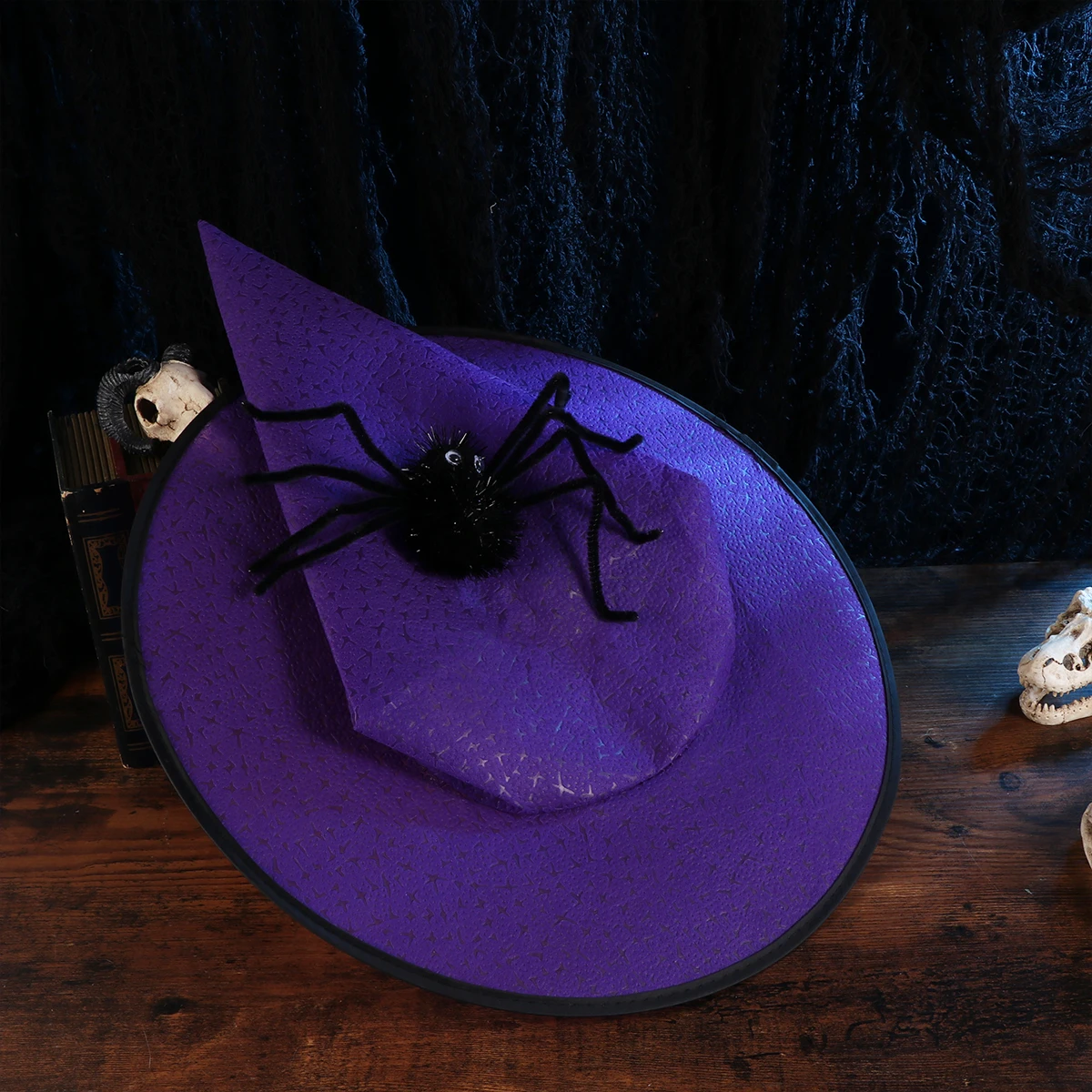 

Halloween Witch Hat Adult Party Masquerade Festival Lightweight Costume Accessory Cosplay Decoration Purple Party Hat