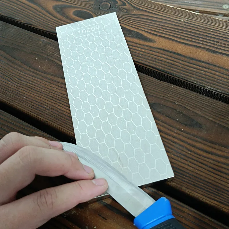 

203*69*8mm Double-sided Double-mesh Diamond Whetstone Household Kitchen Sharpener System Sharpening Angle Guide Fixed Angle Hot