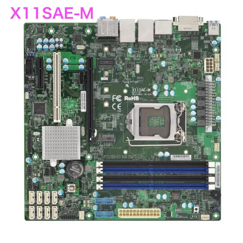 

Подходит для материнской платы рабочей станции Supermicro X11SAE-M LGA 1151, материнская плата DDR4, 100% протестирована, ОК, полностью работает