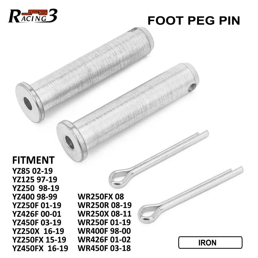 Steel Footpeg Foot Pegs Pins For YAMAHA YZ YZF YZX YZFX  WRF WR 65 85125 250 450 426 Moto Superbike Motorcycles Accessories