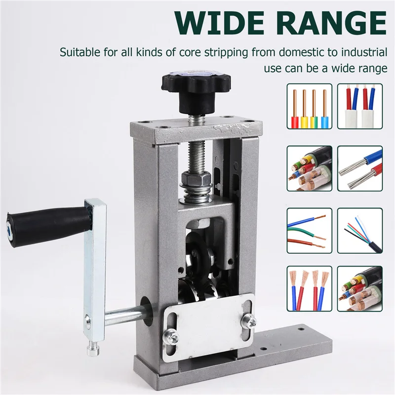 ماكينة تجريد الأسلاك اليدوية سلك 1-21 مللي متر كابل ماكينة تقشير كهربائية لإعادة تدوير كابل الأسلاك النحاسية الخردة-ABGL #6