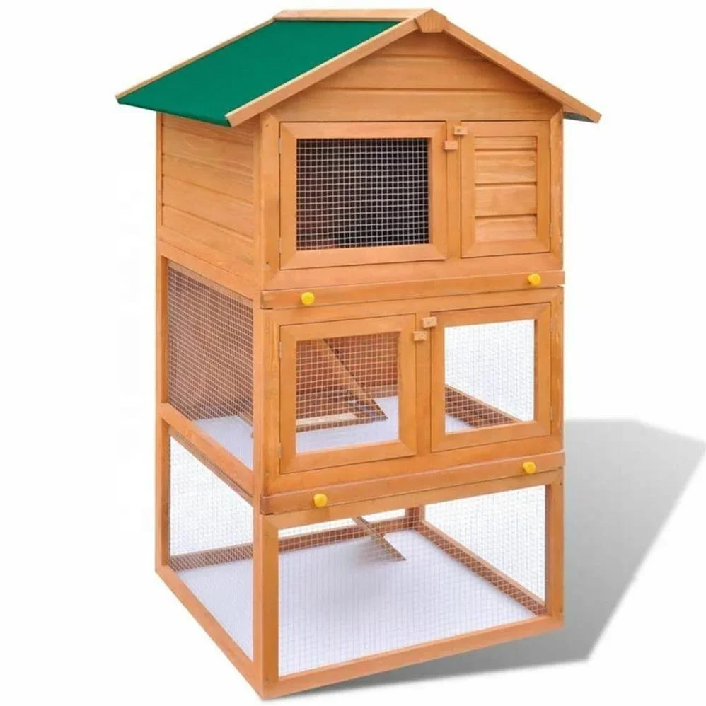 Hot products 2020 Natural Wooden Large Animal Cage Chicken Coop With Run