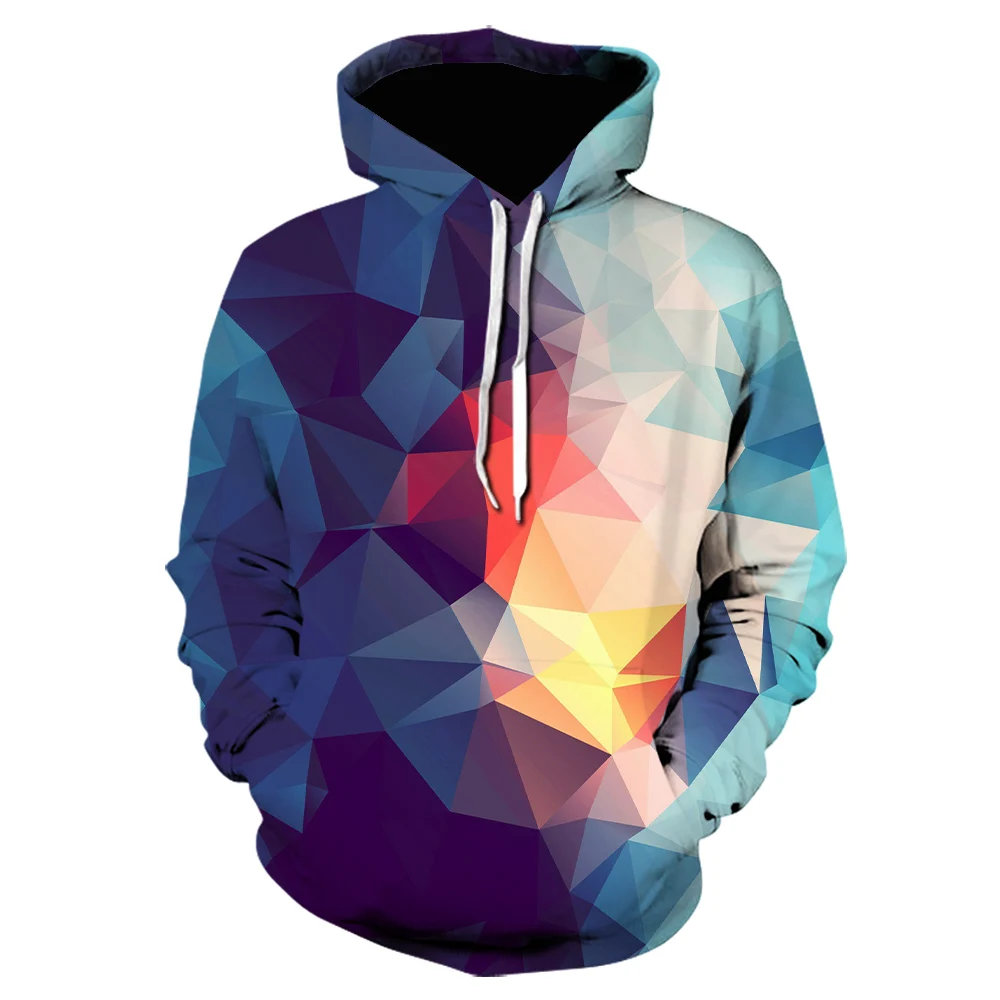 

New Psychedelic 3D Printed Hoodies Harajuku Colorful Long Sleeve Sweatshirt Popular Unisex Jacket High Quality Hoodied